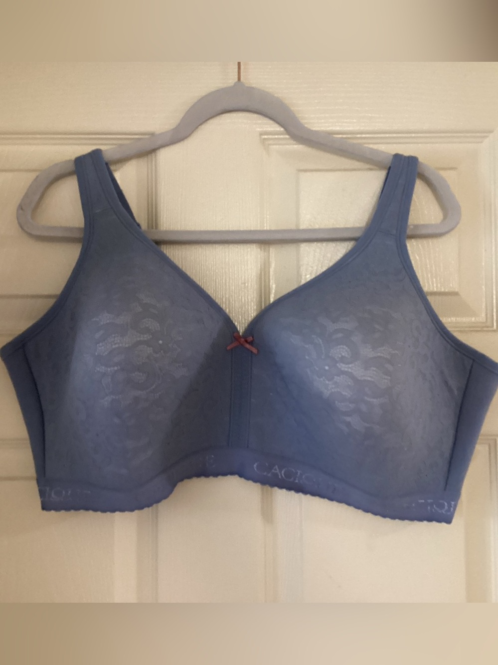 Cacique Full-Figure Wirefree Bra 44DDD PERIWINKLE/Blue